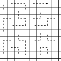 Hilbert curve parsing